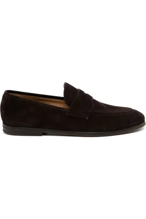 Neil Barrett Almond-toe suede loafers