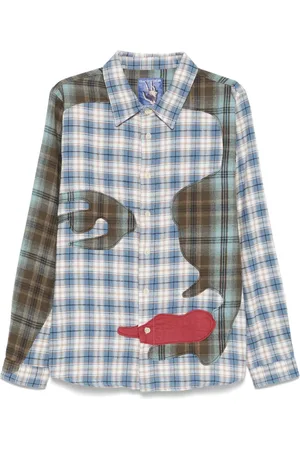 KIDSUPER STUDIOS Patchwork-face shirt
