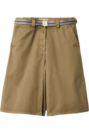 Miu Miu Garment-dyed cotton midi skirt