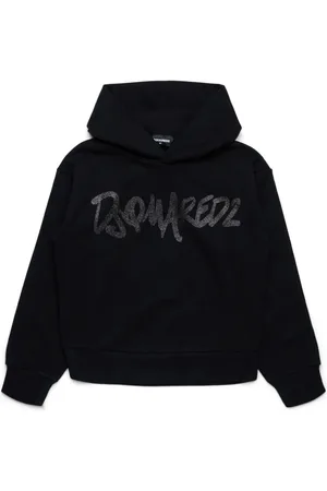 Dsquared2 Glittered-logo hoodie