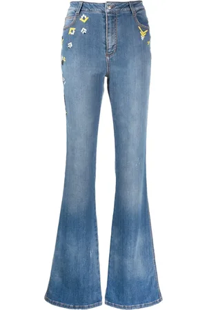 ERMANNO SCERVINO Embroidered flared jeans