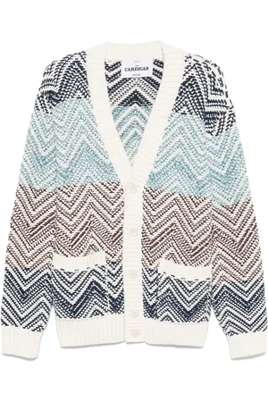 Missoni Macro-zigzag crochet-knit cardigan