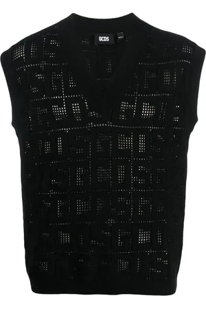 GCDS Monogram macramé gilet
