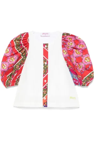 PUCCI Junior Contrast-sleeve shirt