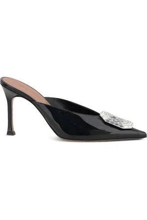 Amina Muaddi 90mm Camelia mules