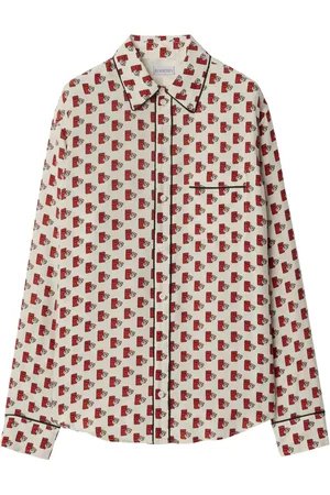 Burberry Graphic-print silk shirt