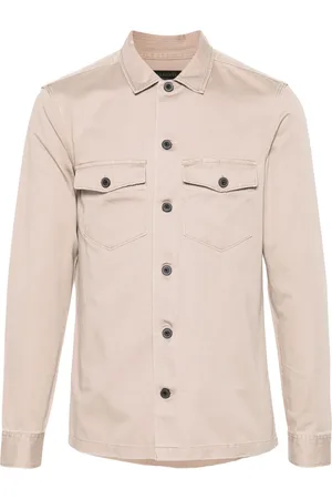 AllSaints Firebase distressed cotton shirt