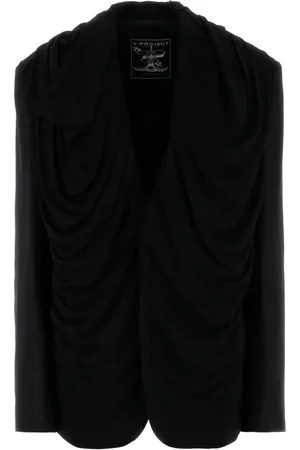Y / PROJECT Draped hooded blazer