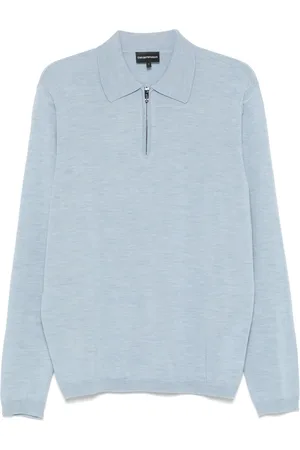 Emporio Armani M??lange-effect polo shirt