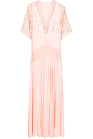 Lethicia Bronstein Pavo lace-panel maxi dress