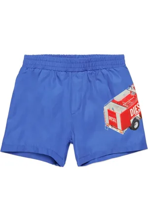 Diesel Graphic-print swim shorts