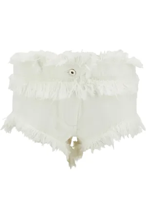 Salvatore Ferragamo Frayed denim shorts