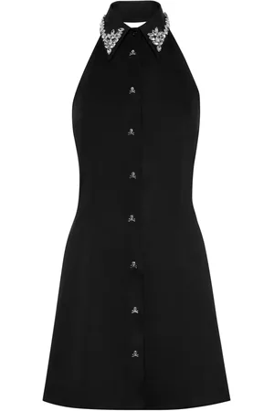 Philipp Plein Crystal-embellished sleeveless minidress