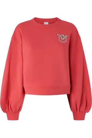 Pinko Love Birds-embroidered sweatshirt