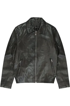Purple Brand Leather zip-front " " jacket