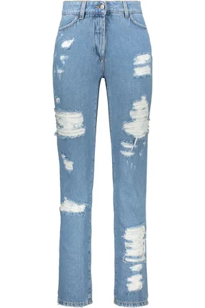 JEREMY SCOTT Ripped-detailing jeans