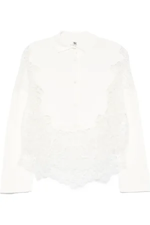 ERMANNO SCERVINO Lace-panelling shirt