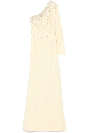 Dina Melwani One-shoulder maxi dress