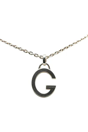 Gucci 2000-2024 Sterling Charlotte G Pendant Necklace costume necklace