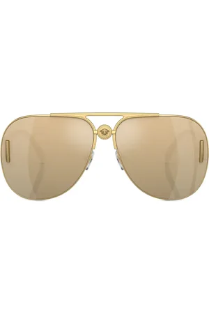 VERSACE Medusa pilot-frame sunglasses