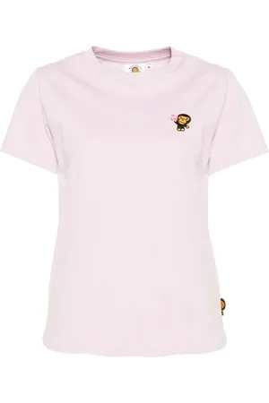 A Bathing Ape Logo-embroidered T-shirt