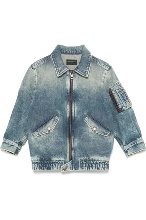 Dolce & Gabbana Logo-plaque denim jacket