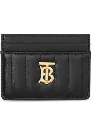 Burberry TB monogram-plaque leather cardholder
