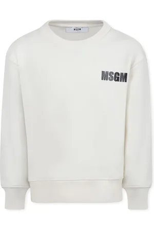 Msgm Logo-print cotton sweatshirt