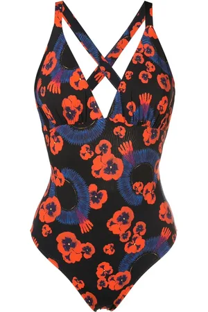 Isolda Floral-print one-piece swimsuit