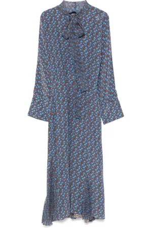 ERMANNO SCERVINO Micro floral-print midi dress