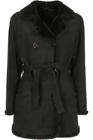 VERSACE 1990s suede coat