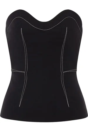 Serafini Contrast-stitching top