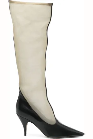 The Row 90mm mesh knee-high boots