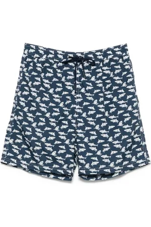 Paul & Shark Shark-motif swim shorts