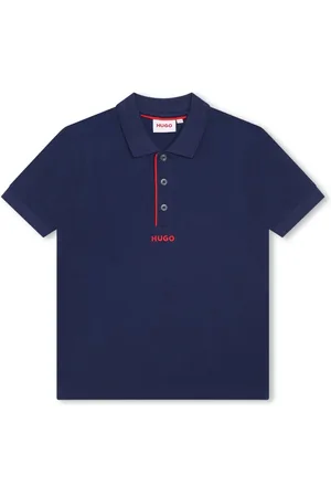 HUGO BOSS Logo-print piqu?? polo shirt