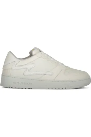METAL GIENCHI Logo-appliqu?? leather sneakers