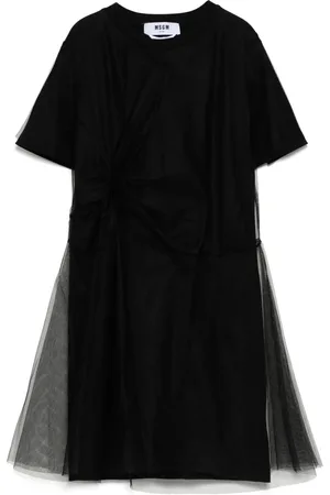 Msgm Mesh detailing dress