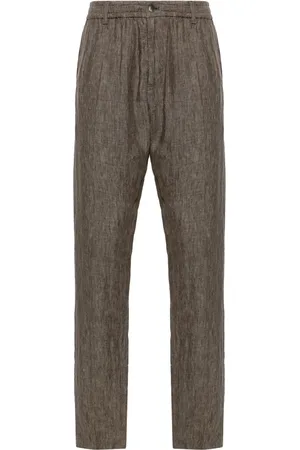 Emporio Armani Linen tapered trousers