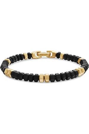 David Yurman 18kt yellow Hex Bead bracelet (6mm)