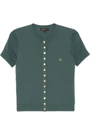 AGNÈS B. Short-sleeved snap top