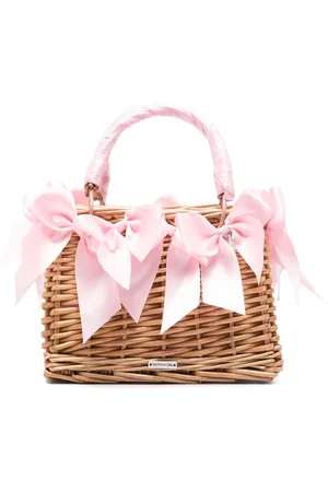 MONNALISA Bow-embellished basket