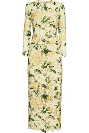 Oscar de la Renta Guipure maxi dress