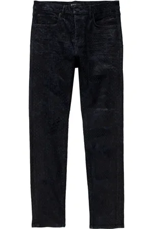 Purple Brand Snakeskin-effect skinny jeans