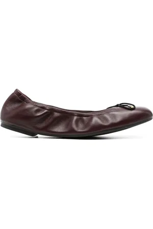 Stuart Weitzman Bardot leather ballerina shoes