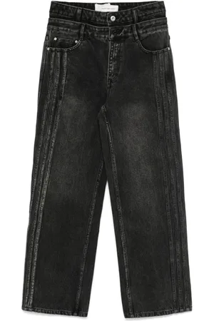 Feng Chen Wang Double-waistband jeans