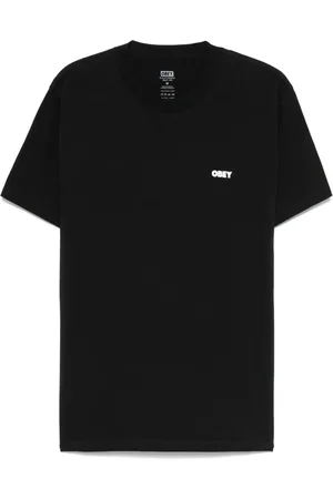 Obey Icon Stencil Flame-print T-shirt