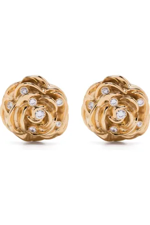 MAGDA BUTRYM Rose clip-on earrings