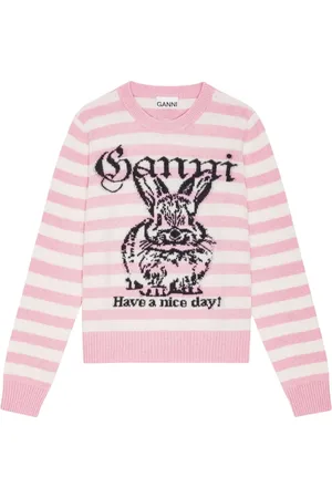 Ganni Intarsia-knit jumper