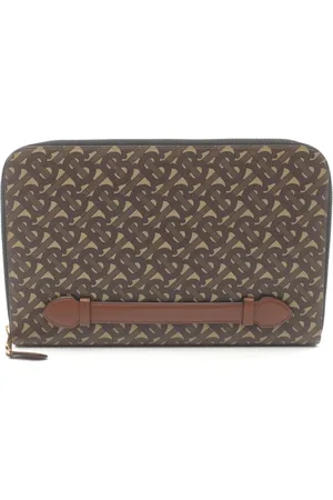 Burberry 2010s TB-monogram clutch bag