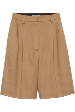 Prada Pleat-detailing shorts